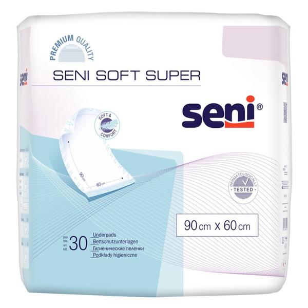 Aleze de Protectie - Seni Soft Super Underpads, 90 x 60 cm, 30 buc