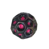 Minge saltareata, super space ball, multicolor, negru si roz, 7 cm