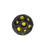 Minge saltareata, super space ball, multicolor, negru si galben, 7 cm