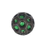 Minge saltareata, super space ball, multicolor, negru si verde, 7 cm
