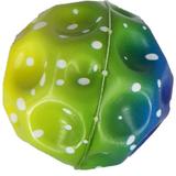 Minge saltareata, super space ball, multicolor, albastru, verde, galben, 9 cm