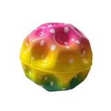 Minge saltareata, super space ball, culoare curcubeu, 7 cm