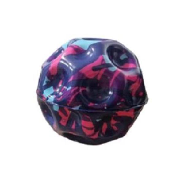 Minge saltareata, super space ball, culoare camuflaj albastra, 7 cm