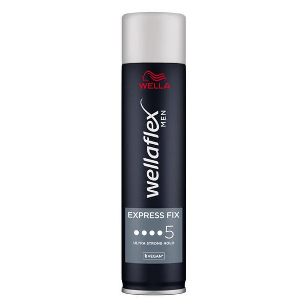 Fixativ cu Fixare Ultra Puternica - Wella Wellaflex Men Express Fix Ultra Strong Hold, 250 ml