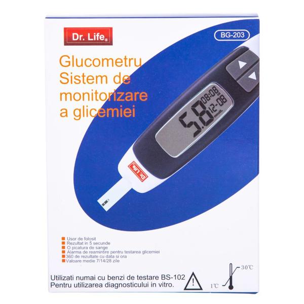 Glucometru pentru Monitorizarea Glicemiei BG-203, Dr, Life