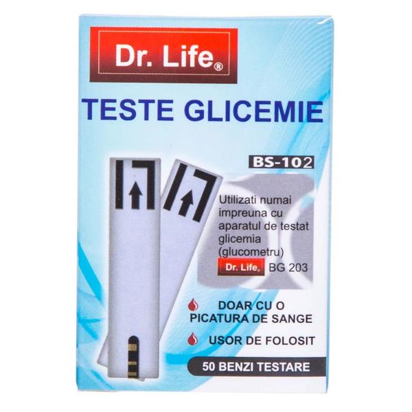 Teste pentru Masurarea Glicemiei BS-102, Dr. Life, 50 buc