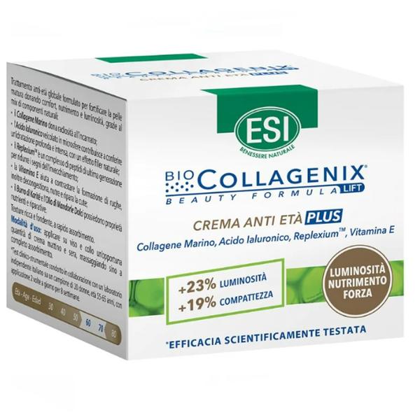 Crema Anti-Aging Plus, cu Colagen Marin, Acid Hialuronic, Replexium si Vitamina E - ESI Biocollagenix, 50 ml