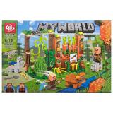 Set de constructie Minecraft 4 in 1, MyWorld, 382 piese