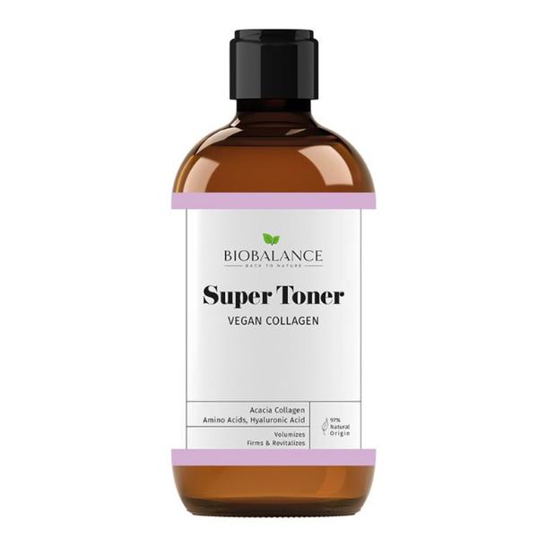 Super Toner Vegan Collagen, pentru Fermitate, Volumizare si Revitalizare, pentru Toate Tipurile de Ten - Bio Balance, 250 ml
