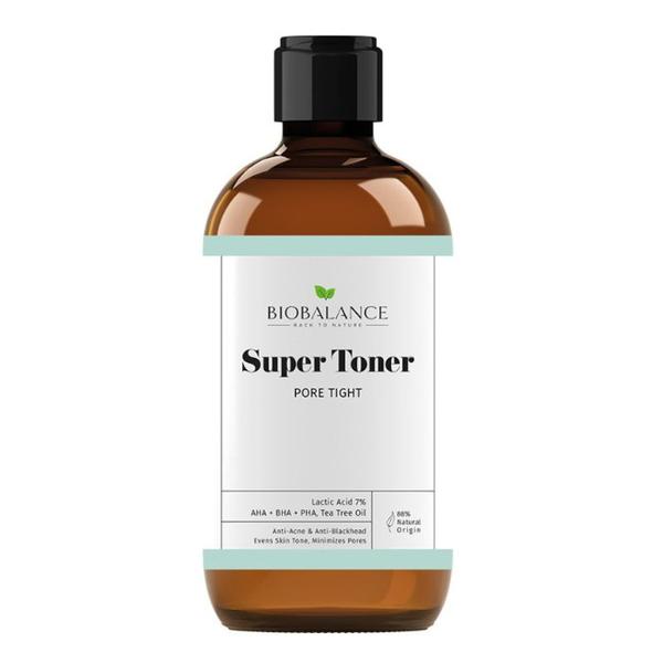 Super Toner Pore Tight, Antiacneic si Uniformizant, pentru Minimizarea Porilor, Ten Mixt-Gras - Bio Balance, 250 ml