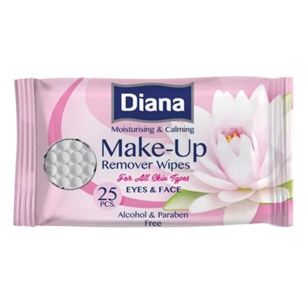 Servetele Demachiante - Diana Make-Up Remover Wipes, Paksel, 25 buc
