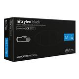 Manusi de Examinare Negre - Nitrylex Black Nitrile Examination & Protective Gloves, Marime M, 100 buc
