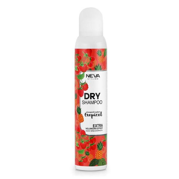 Sampon Uscat cu Efect Extra-Volumizant - Neva Dry Shampoo Tropical, 200 ml