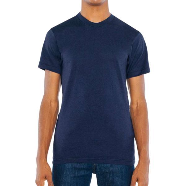 Tricou cu decolteu rotund, la baza gatului, bleumarin, L