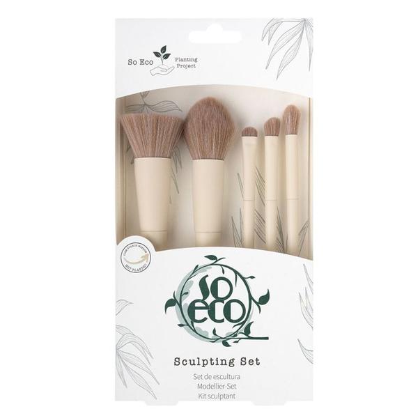 Set 5 Pensule Ecologice de Machiaj - So Eco Sculpting Set, 1 set