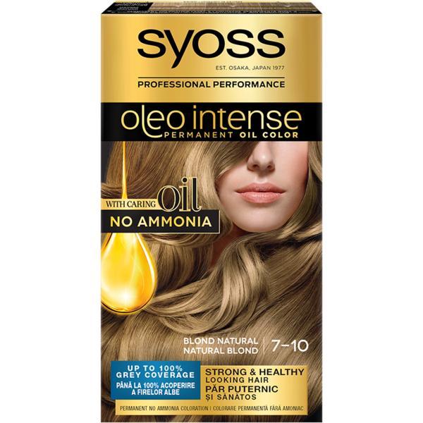 SHORT LIFE - Vopsea de Par Demi-permanenta - Syoss Professional Performance Oleo Intense Permanent Oil Color, nuanta 7-10 Blond Natural