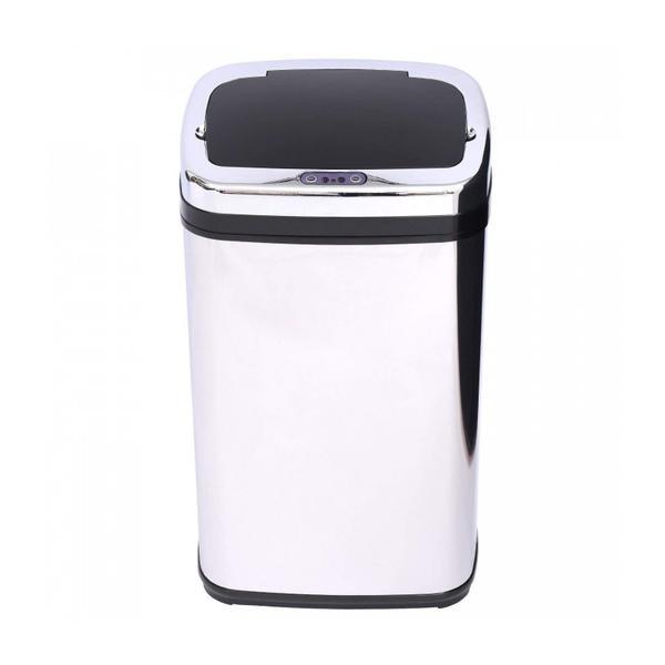 Cos de gunoi automat cu senzor, Otel inoxidabil 30 L, Argintiu