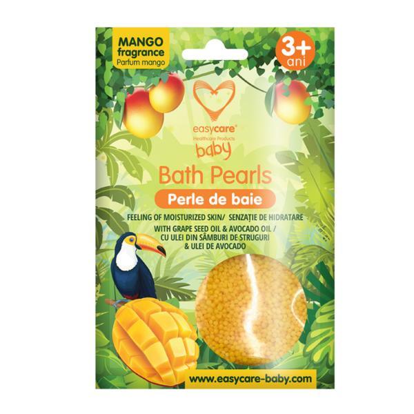 SHORT LIFE - Perle de baie cu parfum de Mango, uree si uleiuri din Seminte de Struguri si Avocado Easy Care Baby, 75 g