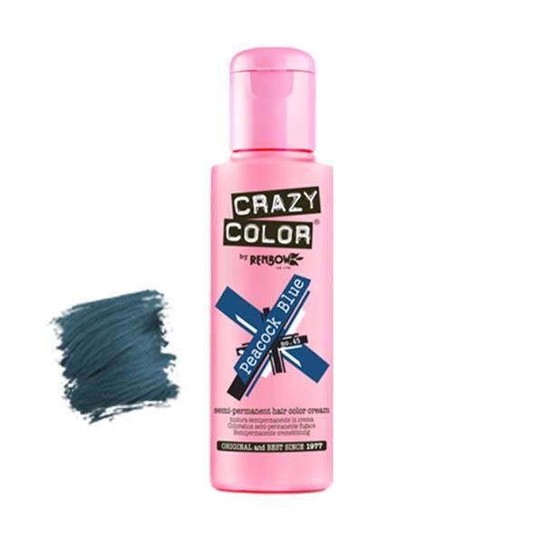 Vopsea semipermanentă Crazy Color Peacock Blue no.45 100 ml