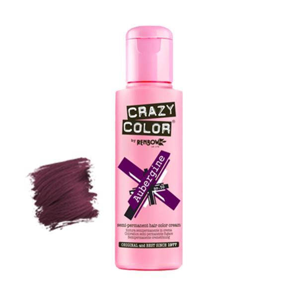 Vopsea semipermanentă Crazy Color Aubergine no.50 100 ml