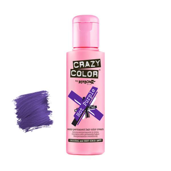 Vopsea semipermanentă Crazy Color Hot Purple no.62 100 ml