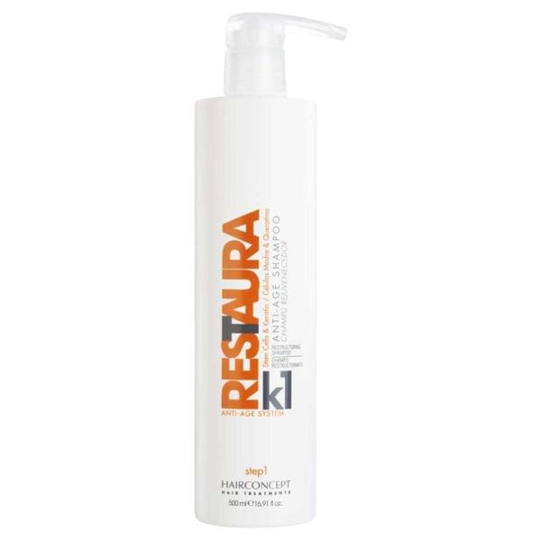 Sampon Restructurant - HairConcept Restaura K1 Anti-Age Shampoo, Step 1, 500 ml