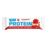 Baton Proteic cu Capsuni, Fara Gluten - Maxsport Protein Strawberry, 60 g