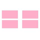 Set 40 Etichete autoadezive dreptunghiulare, roz, 3.5 x 5 cm