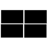 Set 40 Etichete autoadezive dreptunghiulare, negru, 7 x 12 cm