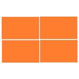 Set 40 Etichete autoadezive dreptunghiulare, portocaliu, 7 x 12 cm