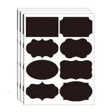 Set 40 Etichete autoadezive, negre, diverse forme, 4x8 cm