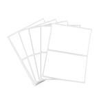 Set 150 Etichete autoadezive, albe, dreptunghiulare, de scris cu markerul, 4x8 cm