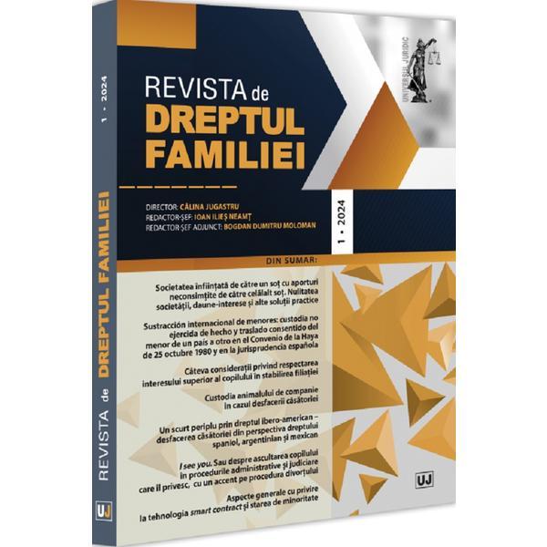 Revista de dreptul familiei nr.1/2024, editura Universul Juridic