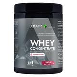 Concentrat Proteic din Zer cu Aroma de Zmeura - Adams Supplements Whey Concentrate Drink Powder Protein, Raspberry Flavour, 360 g