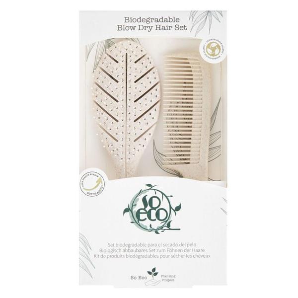 Set Ecologic Biodegradabil pentru Par - So Eco Biodegradable Blow Dry Hair Set, 1 set
