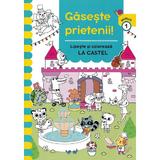 Gaseste prietenii! Lipeste si coloreaza. La castel, editura Prut