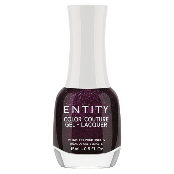 Lac de Unghii cu Efect de Gel - Entity Color Couture Gel - Lacquer, nuanta "Mini Skirt Maroon", 15 ml