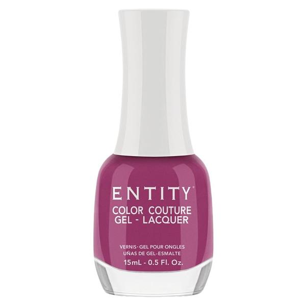 Lac de Unghii cu Efect de Gel - Entity Color Couture Gel - Lacquer, nuanta "Rose & Riveting", 15 ml