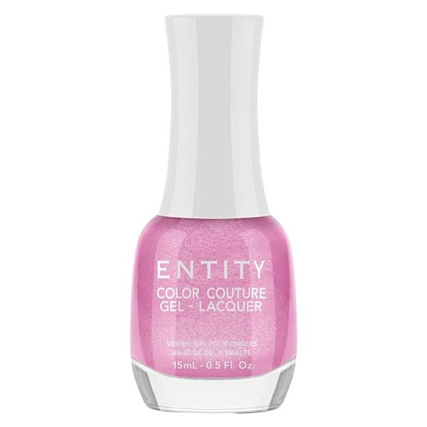 Lac de Unghii cu Efect de Gel - Entity Color Couture Gel - Lacquer, nuanta &quot;Ruching Pink&quot;, 15 ml