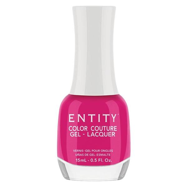 Lac de Unghii cu Efect de Gel - Entity Color Couture Gel - Lacquer, nuanta "Tres Chic Pink", 15 ml