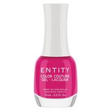 Lac de Unghii cu Efect de Gel - Entity Color Couture Gel - Lacquer, nuanta "Tres Chic Pink", 15 ml