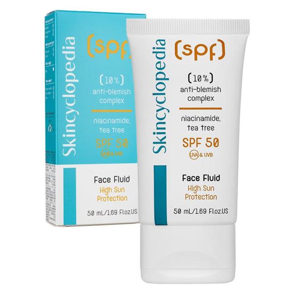 Fluid Anti Pete pentru Fata cu Protectie Solara SPF 50 - Skincyclopedia Face Fluid High Sun Protection, Camco, 50 ml