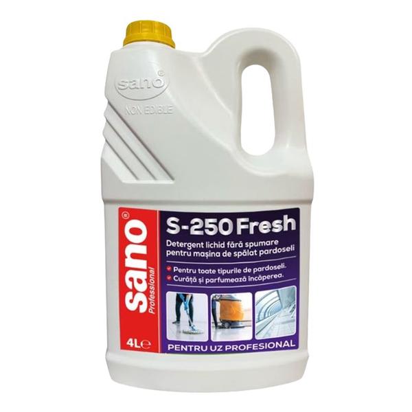 Detergent Profesional fara Spumare pentru Masina de Spalat Pardoseli - Sano Professional S-250 Fresh, 4000 ml