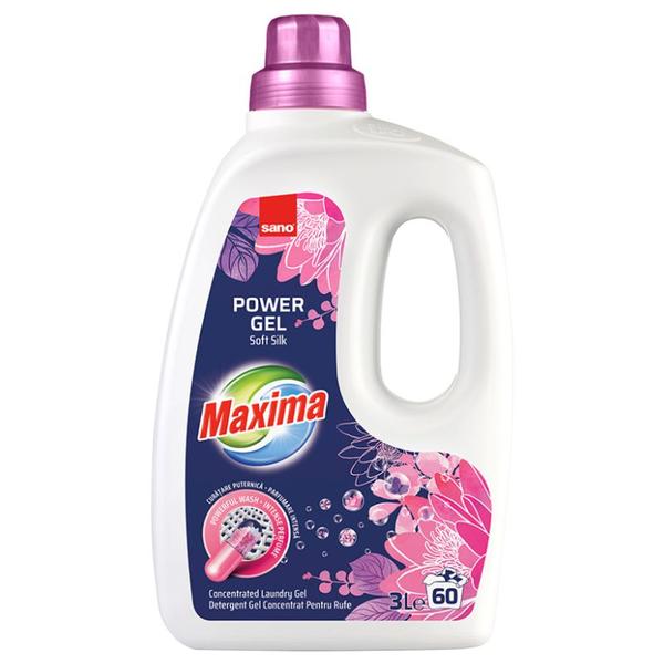 Detergent Gel pentru Rufe - Sano Maxima Power Gel Soft Silk, 3000 ml
