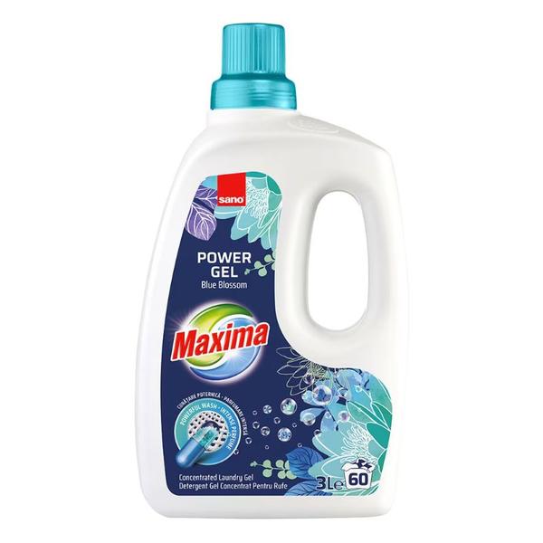 Detergent Gel pentru Rufe - Sano Maxima Power Gel Blue Blossom, 3000 ml