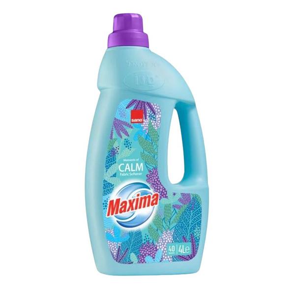 Balsam de Rufe Super Concentrat si Parfumat - Sano Maxima Moments of Calm Ultra Concentrated Fabric Softener, 4000 ml