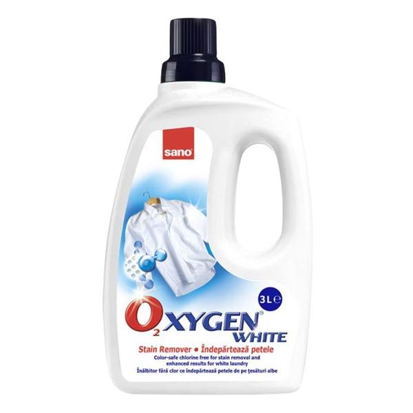 Solutie pentru Indepartarea Petelor - Sano Oxygen Gel White, 3000 ml