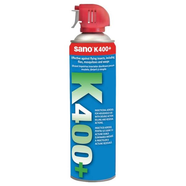 Spray Insecticid Aerosol pentru Uz Casnic - Sano K400+, 500 ml