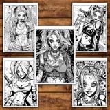 carte-de-colorat-pentru-relaxare-si-antistres-40-de-ilustratii-harley-quinn-editura-legendary-print-86-pagini-5.jpg