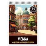 Carte de colorat pentru relaxare si antistres, 50 de ilustratii, Vienna, Editura Legendary Print, 106 pagini 